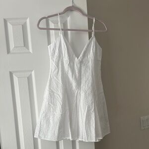 Zara white Sleeveless romper Dress